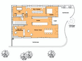 Fertighaus Weitblick von Bau-Fritz Schlüsselfertig ab 990000€, Stadtvilla Grundriss 1