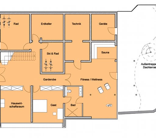 Fertighaus Weitblick von Baufritz Schlüsselfertig ab 960000€, Stadtvilla Grundriss 3