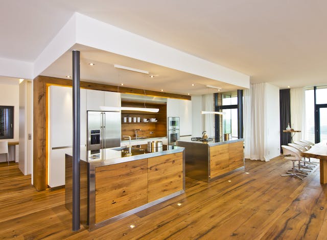 Luxus-Fertighaus-Stadtvilla von Innen