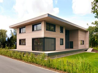 Fertighaus Haus BT von Weizenegger Schlüsselfertig ab 670000€, Cubushaus Außenansicht 1