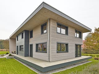 Fertighaus Haus BT von Weizenegger Schlüsselfertig ab 670000€, Cubushaus Außenansicht 2