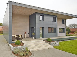 Fertighaus Haus BT von Weizenegger Schlüsselfertig ab 670000€, Cubushaus Außenansicht 3