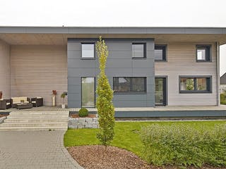 Fertighaus Haus BT von Weizenegger Schlüsselfertig ab 670000€, Cubushaus Außenansicht 4