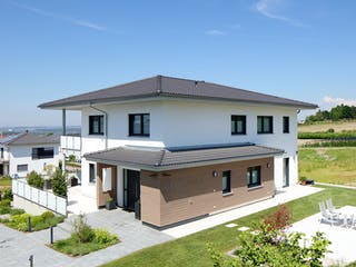 Fertighaus Haus PT von Weizenegger Schlüsselfertig ab 650000€, Stadtvilla Außenansicht 1