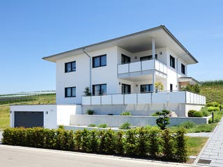 Fertighaus Haus PT von Weizenegger Schlüsselfertig ab 650000€, Stadtvilla Außenansicht 2