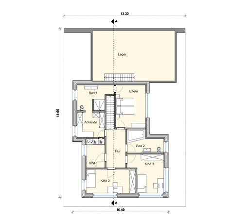 Fertighaus Haus BT von Weizenegger Schlüsselfertig ab 670000€, Cubushaus Grundriss 2