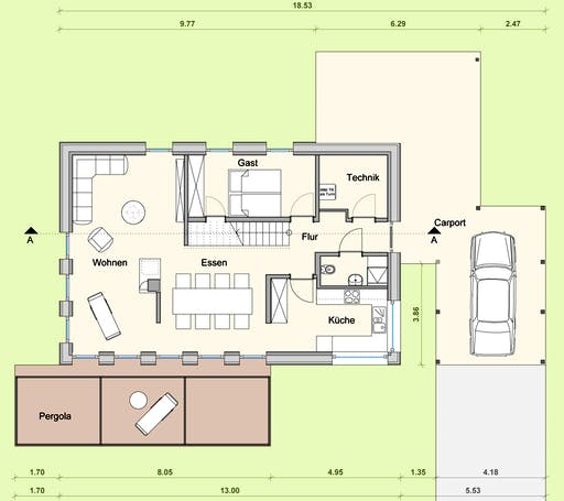 Weizenegger - Haus KB Floorplan 1