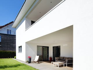 Fertighaus Haus mit Gewerbe WPBW von Weizenegger Schlüsselfertig ab 530000€, Cubushaus Außenansicht 6