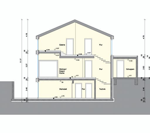 Fertighaus Haus mit Einliegerwohnung WW von Weizenegger Schlüsselfertig ab 650000€, Satteldach-Klassiker Grundriss 4