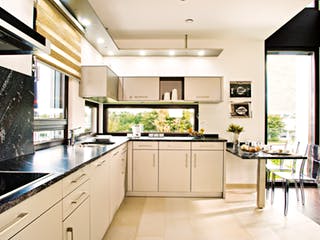 Fertighaus Ausstellungshaus Wenden-Hünsborn von WeberHaus Schlüsselfertig ab 393000€, Pultdachhaus Innenansicht 2