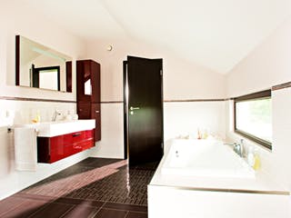 Fertighaus Ausstellungshaus Wenden-Hünsborn von WeberHaus Schlüsselfertig ab 393000€, Pultdachhaus Innenansicht 3