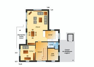 Westerland (Winkelhaus im Landhausstil) Grundriss