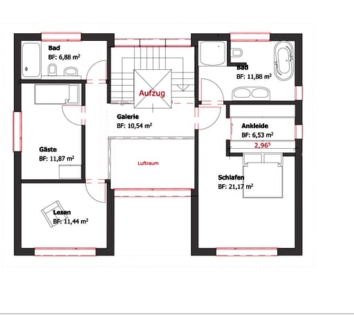 Fertighaus Westfalen von Becker 360 Schlüsselfertig ab 435400€, Pultdachhaus Grundriss 2