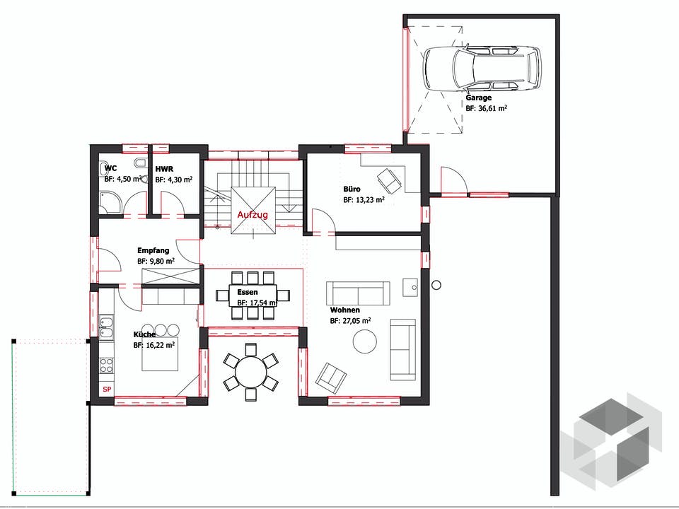 Westfalen von Becker 360 Grundriss