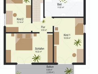 Fertighaus Wetterau von Keitel-Haus, Stadtvilla Grundriss 2