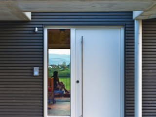 Fertighaus Wiesenhütter - Kundenhaus von Bau-Fritz Schlüsselfertig ab 740000€, Cubushaus Außenansicht 14