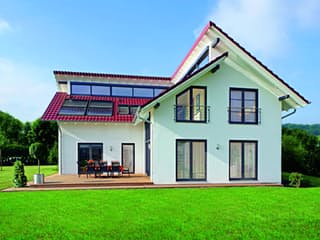 Fertighaus Wiesenweg von Keitel-Haus, Pultdachhaus Außenansicht 3