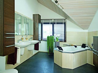 Fertighaus Wiesenweg von Keitel-Haus, Pultdachhaus Innenansicht 5