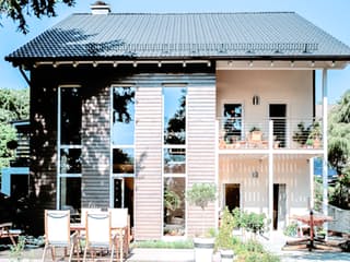 Fertighaus Wilkesmann von Becker 360, Satteldach-Klassiker Außenansicht 1