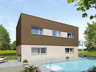 Fertighaus alea® CUBIC 3 von Wimberger, Cubushaus Außenansicht 3