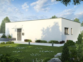 Fertighaus alea® FLAIR 1 von Wimberger, Bungalow Außenansicht 1