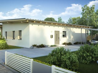Fertighaus alea® FLAIR 2 von Wimberger, Bungalow Außenansicht 1