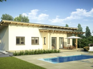Fertighaus alea® FLAIR 2 von Wimberger, Bungalow Außenansicht 2