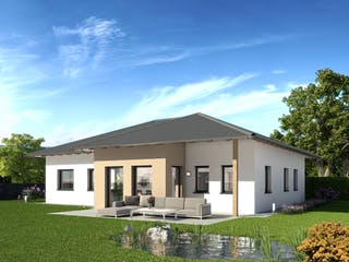 Fertighaus alea® FLAIR 2 von Wimberger, Bungalow Außenansicht 3