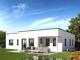 Fertighaus alea® FLAIR 2 von Wimberger, Bungalow Außenansicht 4