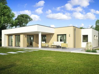 Fertighaus Ascra von Wimberger, Bungalow Außenansicht 1