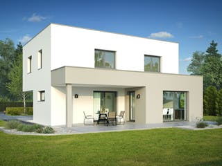 Fertighaus Fortuna II von Wimberger, Cubushaus Außenansicht 1