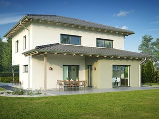 Fertighaus Fortuna II von Wimberger, Cubushaus Außenansicht 3