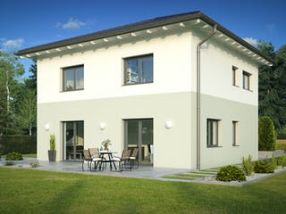 Fertighaus Juventas von Wimberger, Pultdachhaus Außenansicht 3