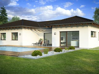 Fertighaus Penta II von Wimberger, Bungalow Außenansicht 1