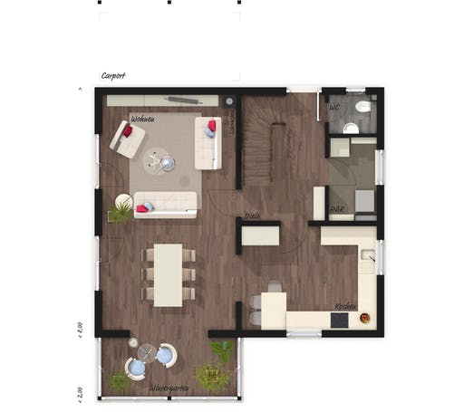 Wintergartenhaus 119 Elegance Floorplan 1