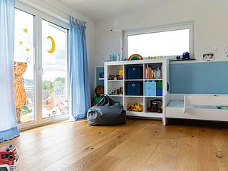 Fertighaus Bauhaus-Stil von Winterhoff, Pultdachhaus Innenansicht 10