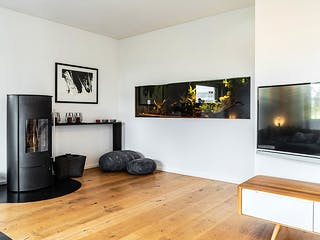 Fertighaus Bauhaus-Stil von Winterhoff, Pultdachhaus Innenansicht 2