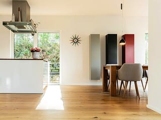 Fertighaus Bauhaus-Stil von Winterhoff, Pultdachhaus Innenansicht 3