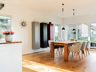 Fertighaus Bauhaus-Stil von Winterhoff, Pultdachhaus Innenansicht 6