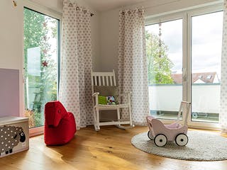 Fertighaus Bauhaus-Stil von Winterhoff, Pultdachhaus Innenansicht 9