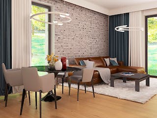 Fertighaus Z 372 von WODEN HAUS Schlüsselfertig ab 254000€, Satteldach-Klassiker Innenansicht 1