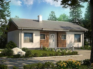 Fertighaus Z 7 D von WODEN HAUS Schlüsselfertig ab 180000€, Bungalow Außenansicht 1