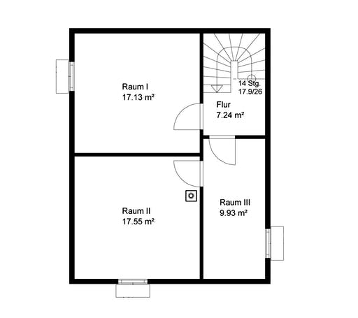 Blockhaus Wolfenbrück von Rems-Murr-Holzhaus Schlüsselfertig ab 315000€, Blockhaus Grundriss 3