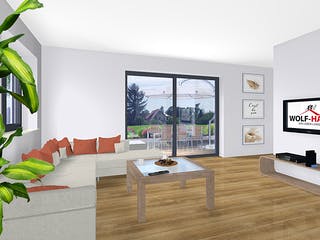 Fertighaus EDITION B 125 von WOLF-HAUS Schlüsselfertig ab 372844€, Bungalow Innenansicht 1