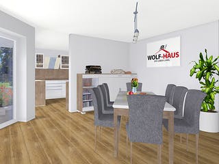 Fertighaus EDITION B 126 von WOLF-HAUS Schlüsselfertig ab 334919€, Bungalow Innenansicht 2