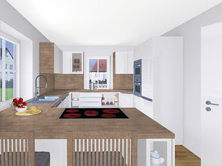 Fertighaus EDITION E 148 von WOLF-HAUS Schlüsselfertig ab 397338€, Satteldach-Klassiker Innenansicht 3