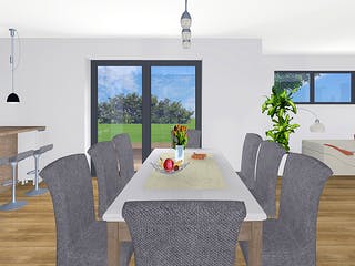 Fertighaus EDITION E 165 von WOLF-HAUS Schlüsselfertig ab 399778€, Satteldach-Klassiker Innenansicht 2