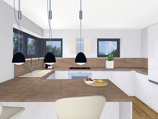 Fertighaus EDITION E 168 von WOLF-HAUS Schlüsselfertig ab 432058€, Satteldach-Klassiker Innenansicht 3