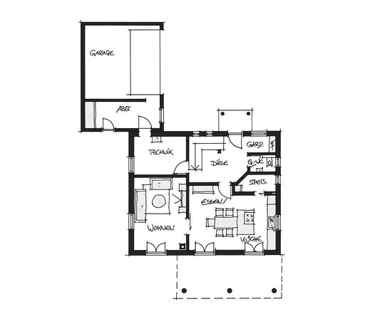 Fertighaus Kundenhaus Ortenburg von Wolf System Schlüsselfertig ab 300000€, Stadtvilla Grundriss 1