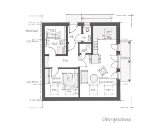 Fertighaus Landgut Wickerbachmühle von Wolf System, Satteldach-Klassiker Grundriss 2